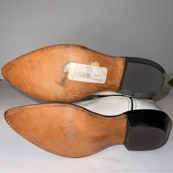 Code West Sz 7 Vintage White Lighting Western Rodeo Boots RARE - Picture 7 of 15